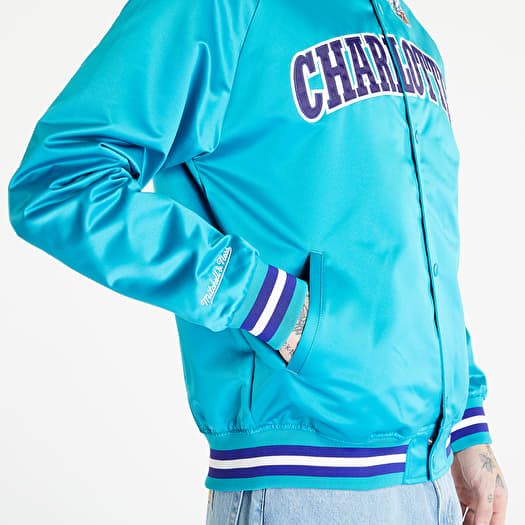 Jacket Mitchell Ness NBA Satin Lightweight Jacket Charlotte Hornets