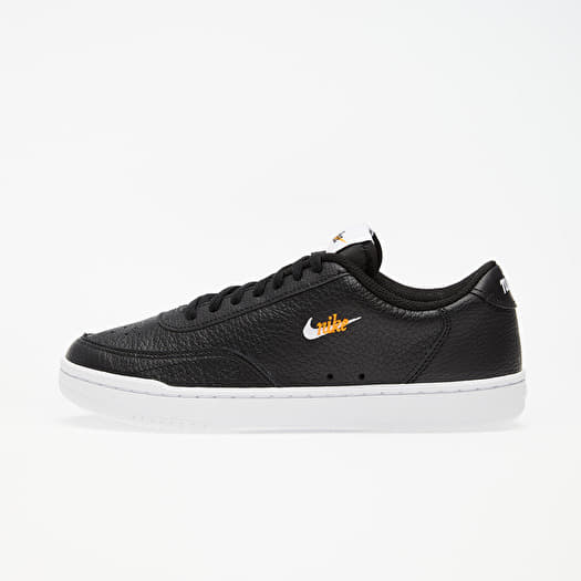 nike white & orange court vintage premium trainers