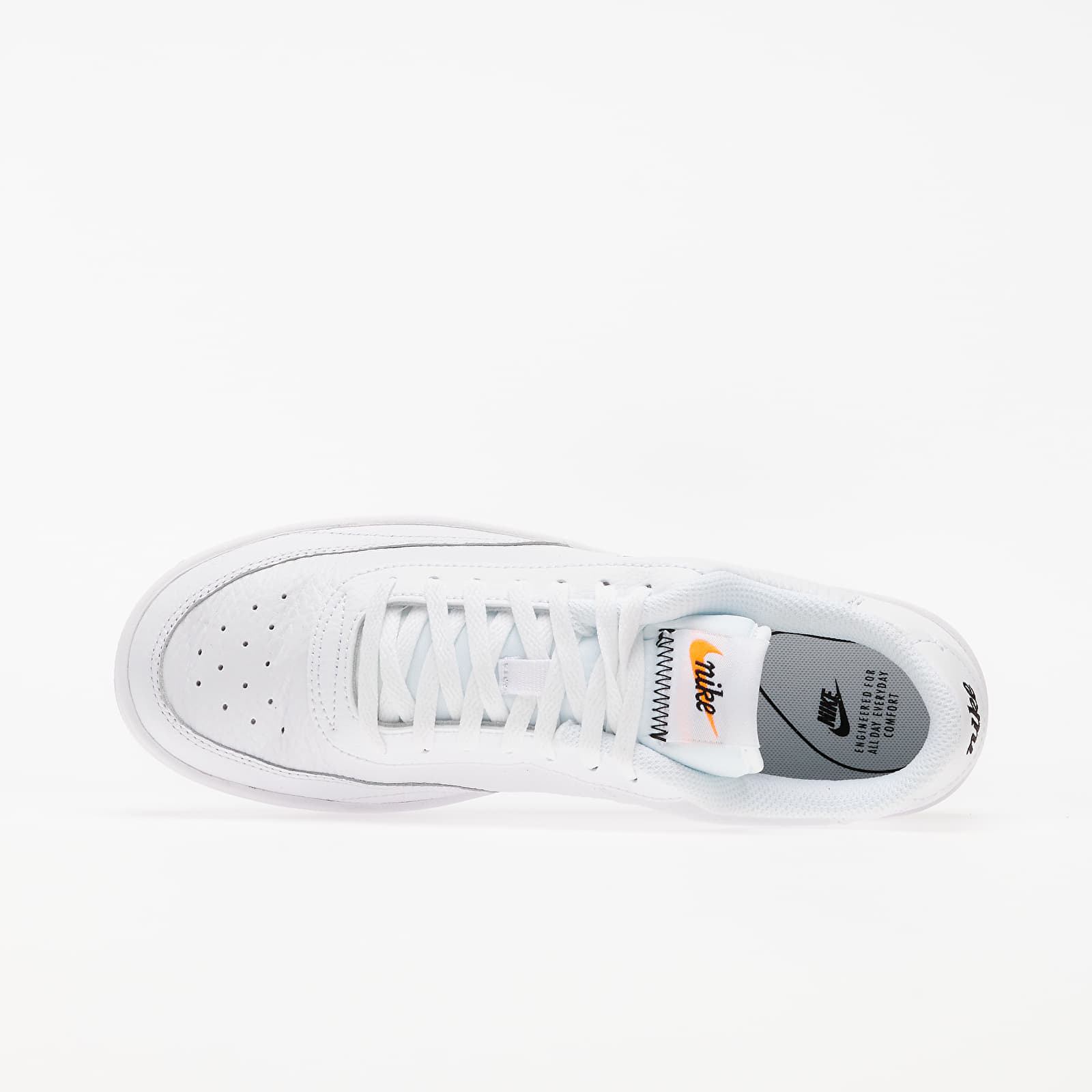 Dámské tenisky a boty Nike Wmns Court Vintage Premium White/ Black-Total Orange