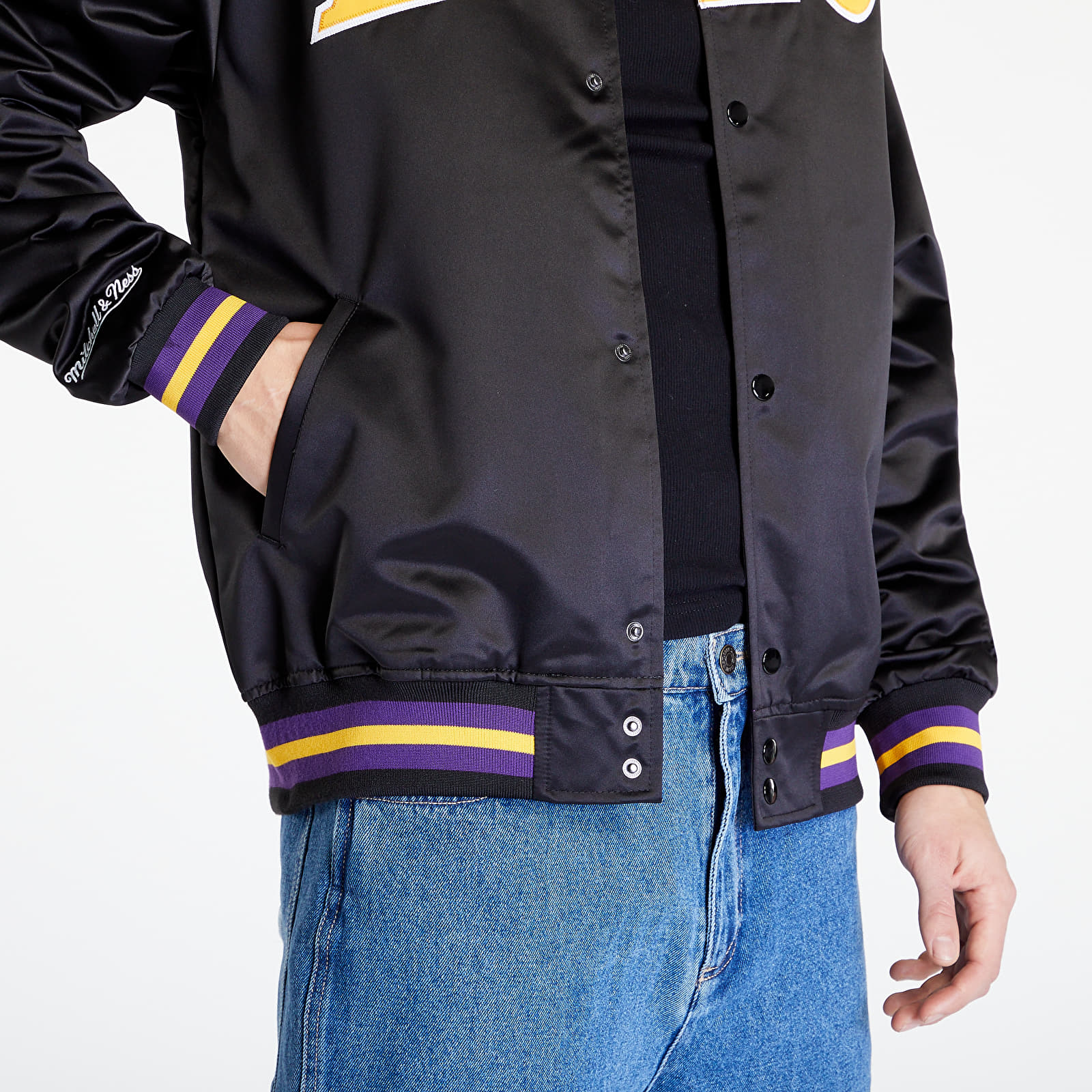 mitchell and ness lakers varsity jacket