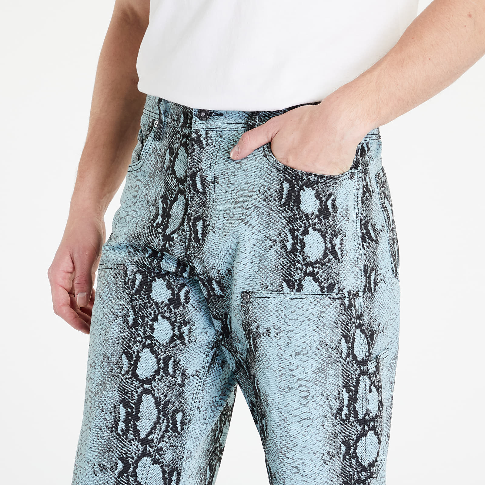Zara snakeskin trousers discount