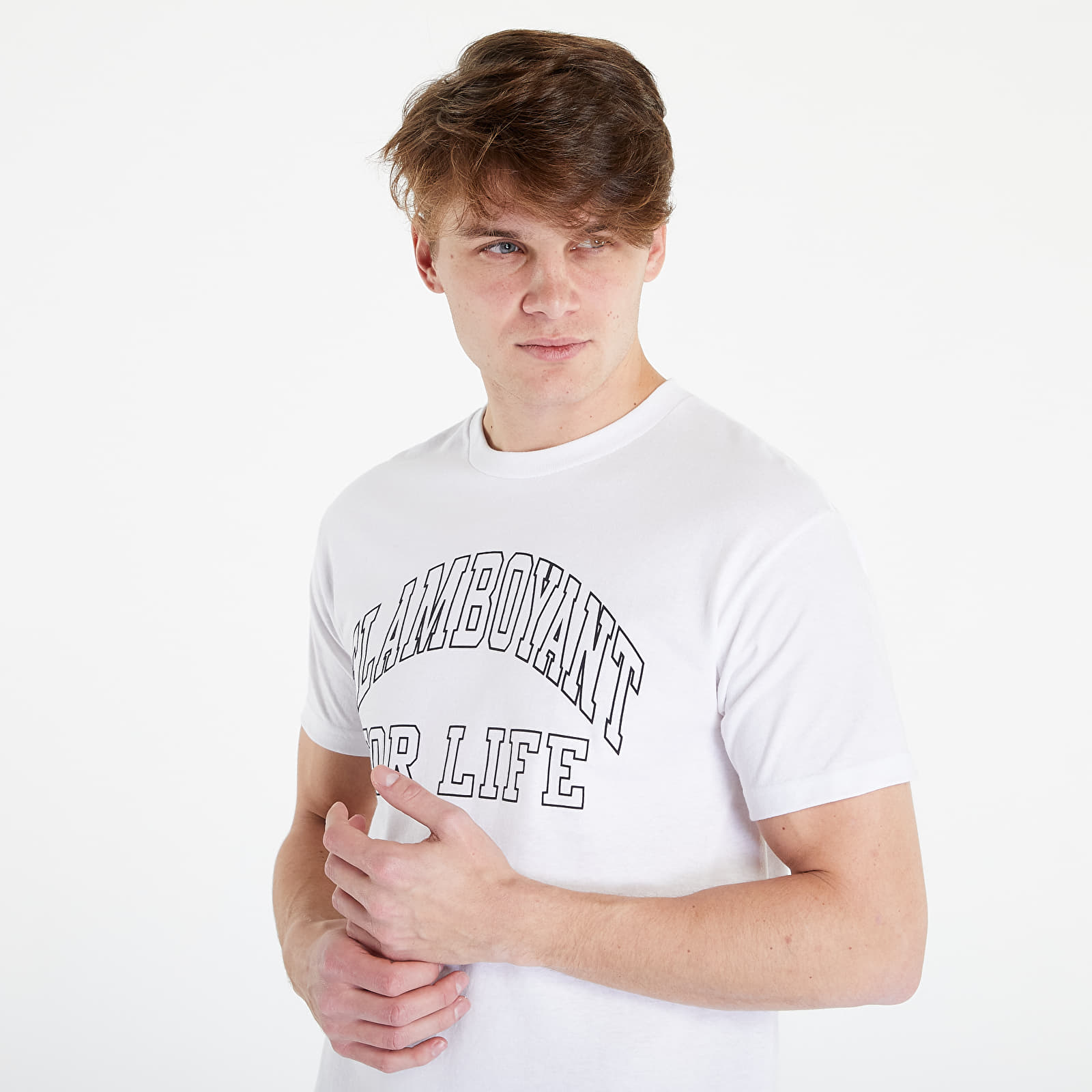 Trička PLEASURES Flamboy And T-shirt White