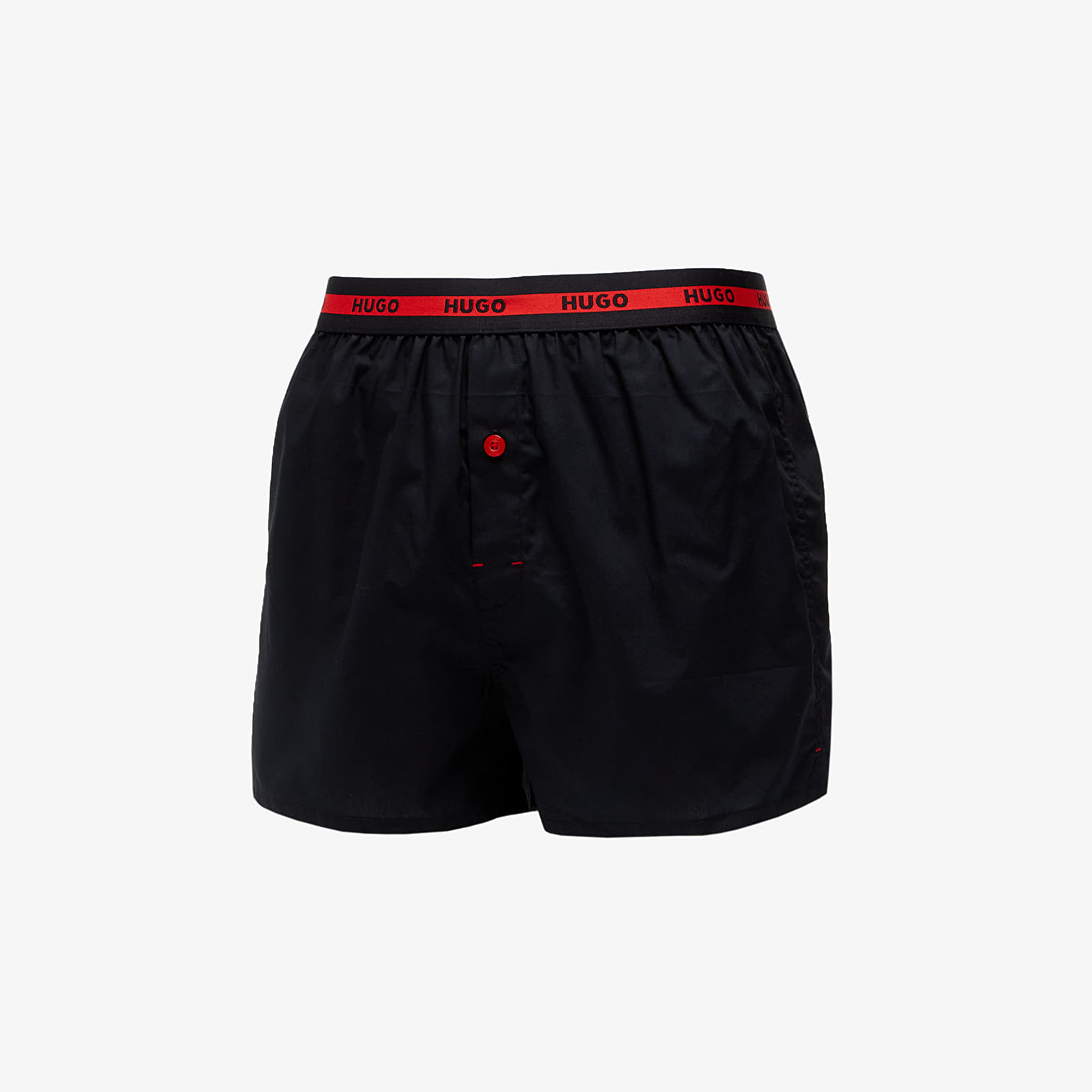 Boxer shorts Hugo Boss Woven Boxer 2-Pack Black/ Grey