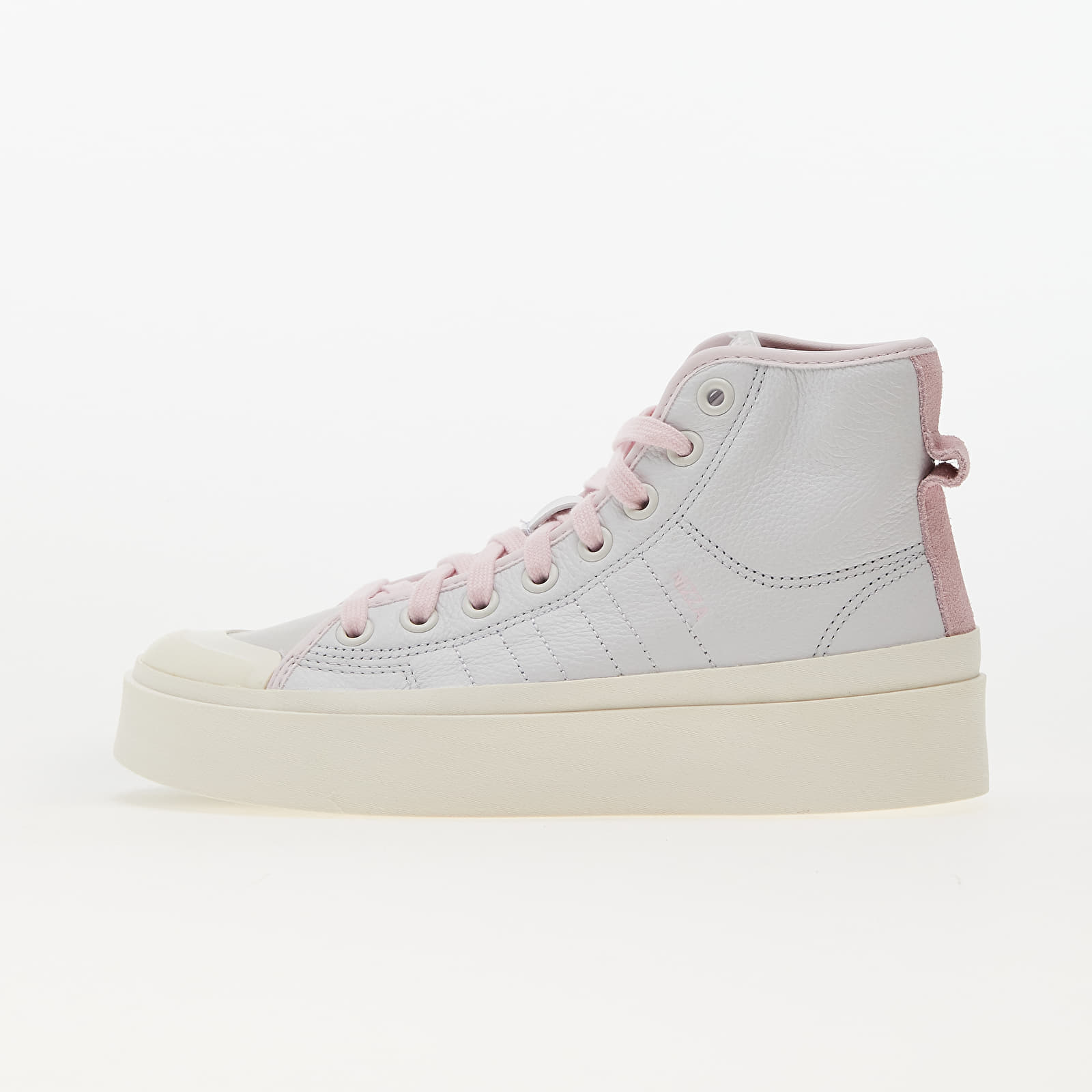 Joggesko og sko for kvinner adidas Nizza Bonega Mid Crystal White/ Cloud White/ Almost Pink