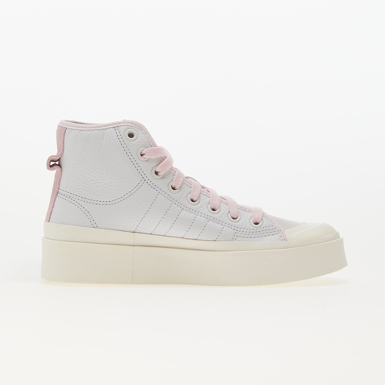 Joggesko og sko for kvinner adidas Nizza Bonega Mid Crystal White/ Cloud White/ Almost Pink