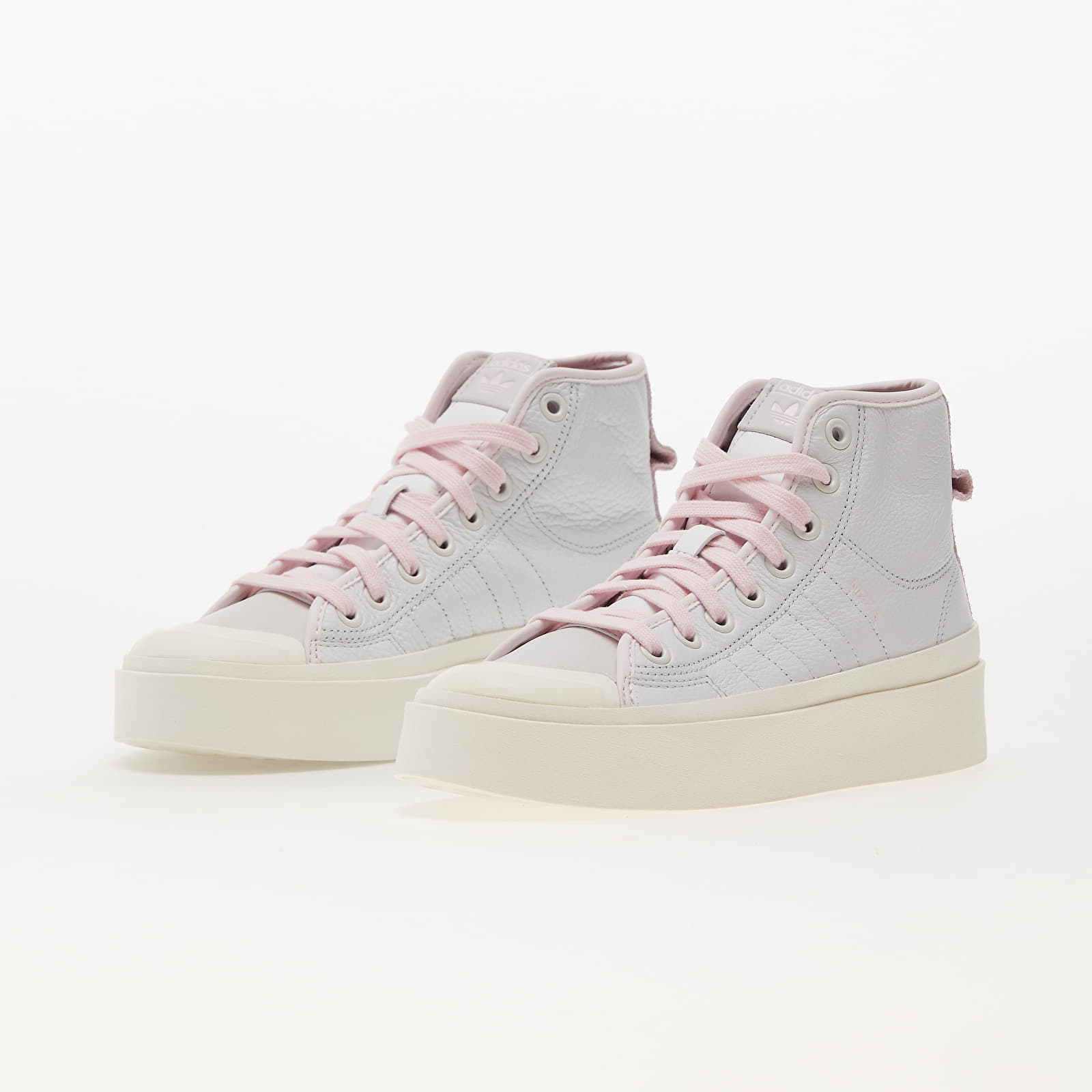 Joggesko og sko for kvinner adidas Nizza Bonega Mid Crystal White/ Cloud White/ Almost Pink