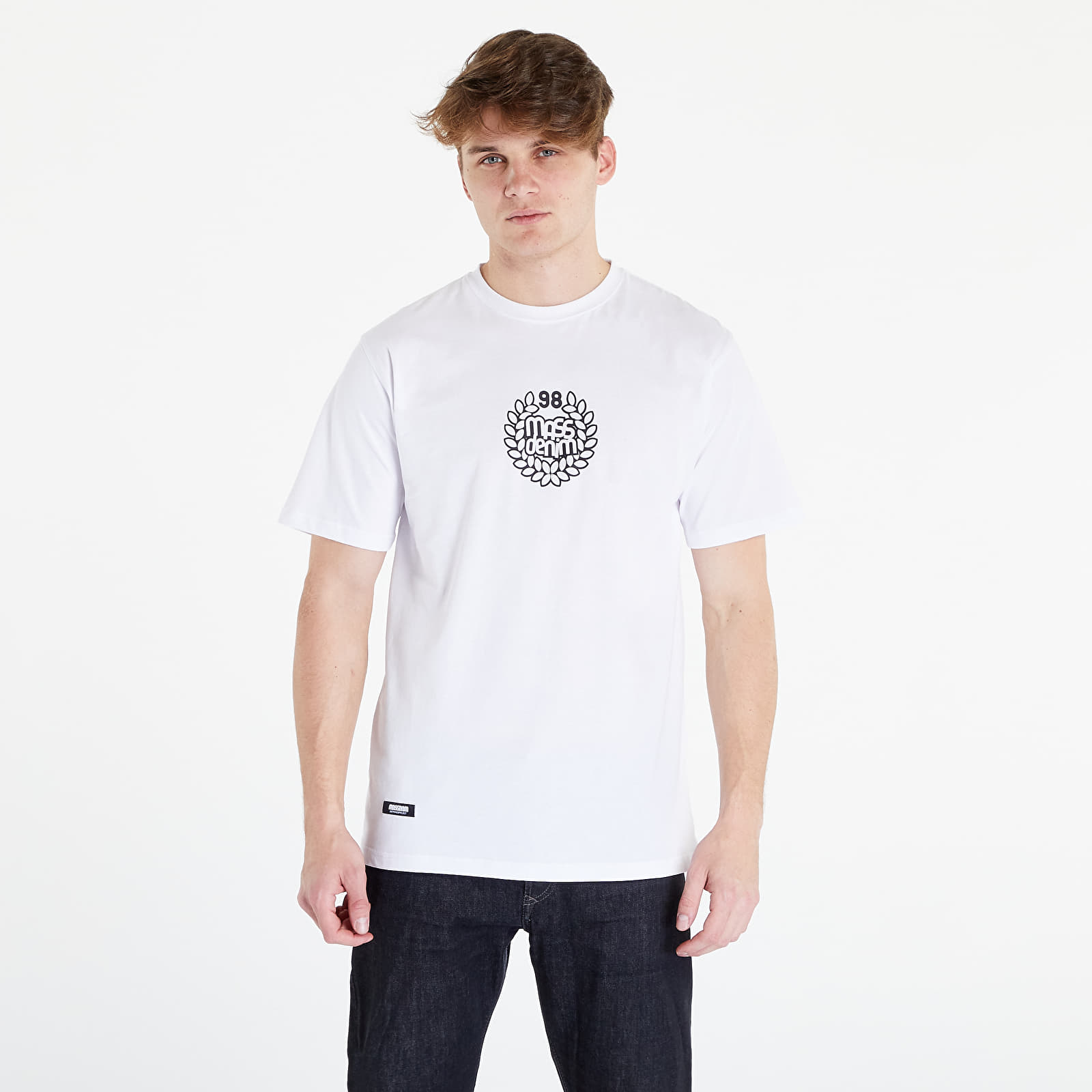 majice kratkih rukava Mass DNM T-Shirt Base Medium Logo White
