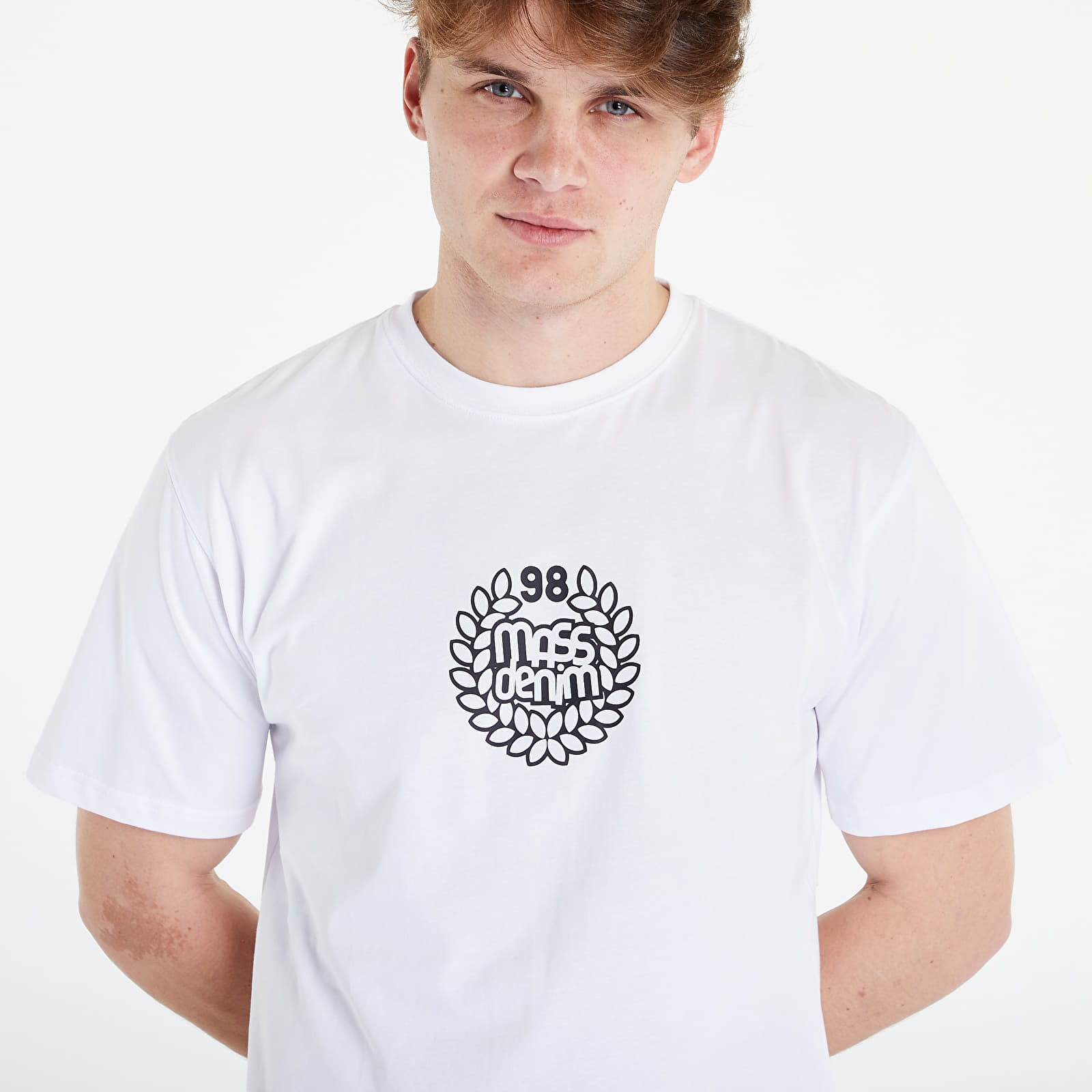 majice kratkih rukava Mass DNM T-Shirt Base Medium Logo White