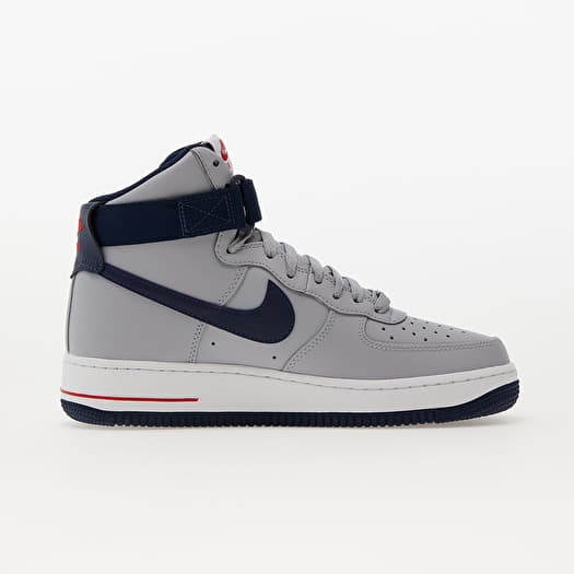 Baskets et chaussures pour femmes Nike W Air Force 1 High Wolf Grey College Navy University Red Queens