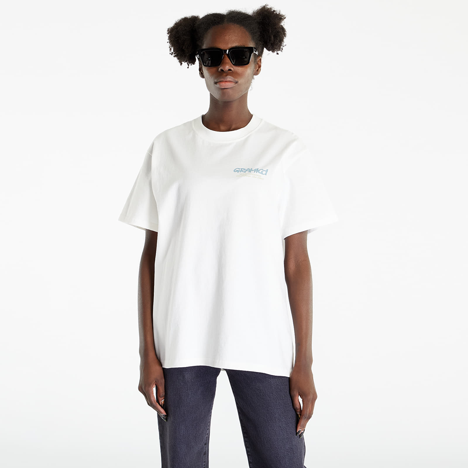 Men's T-shirts Gramicci Mountaineering Tee White/ Blue
