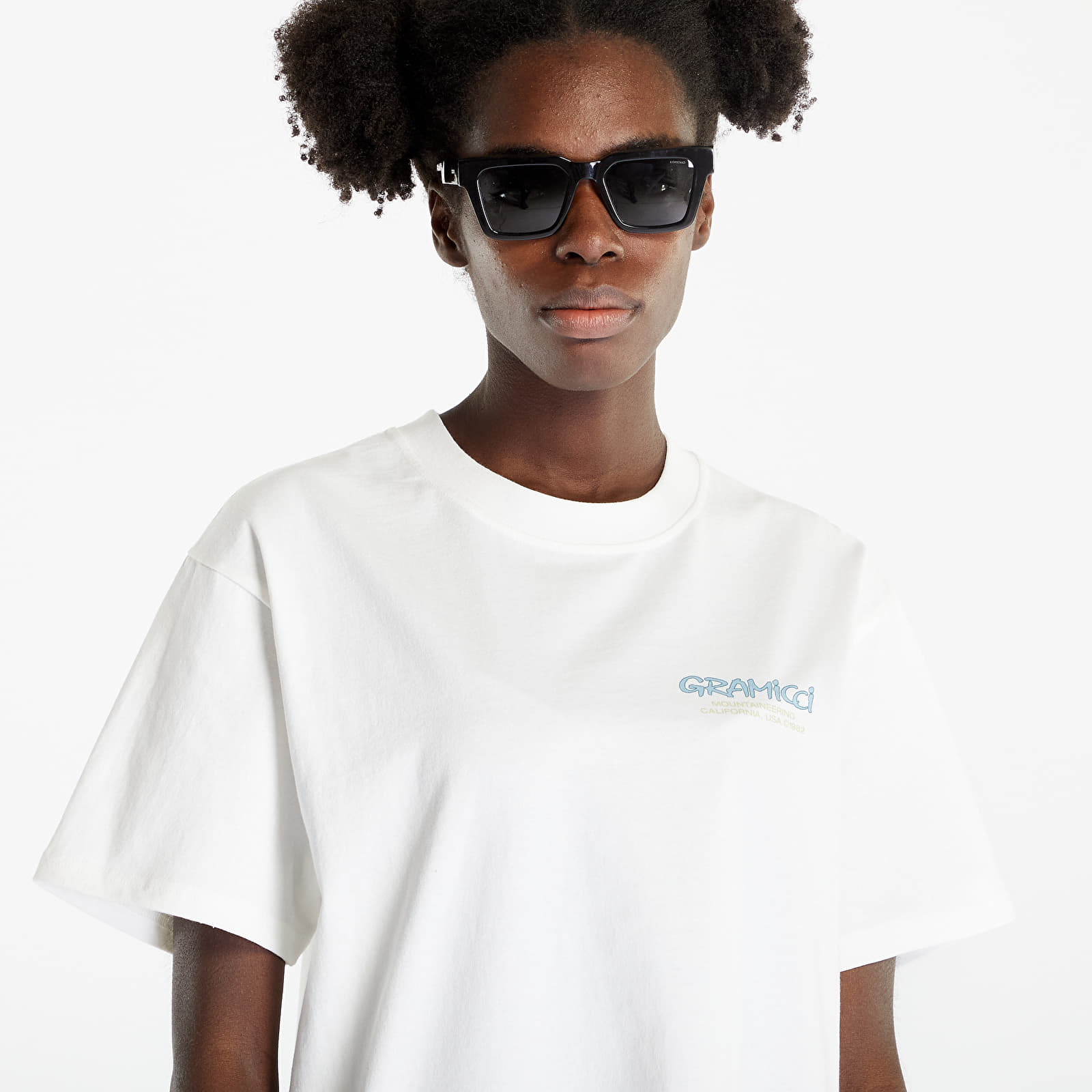 Men's T-shirts Gramicci Mountaineering Tee White/ Blue