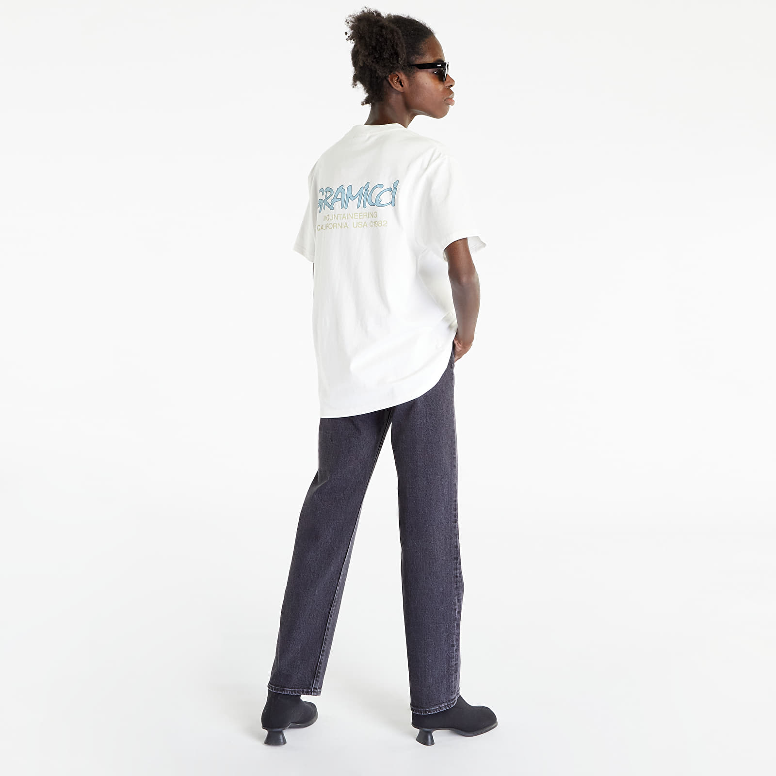 Men's T-shirts Gramicci Mountaineering Tee White/ Blue
