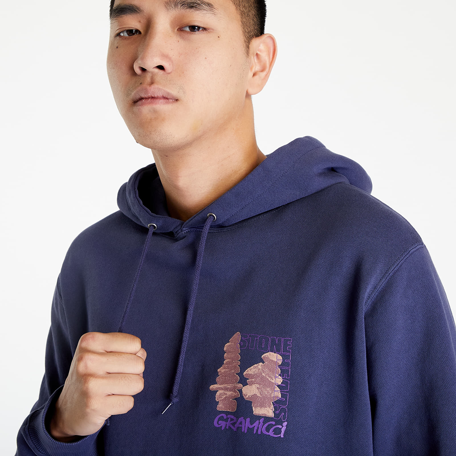 Hettegensere og sweatshirts Gramicci Stoneheads Hooded Sweatshirt Purple