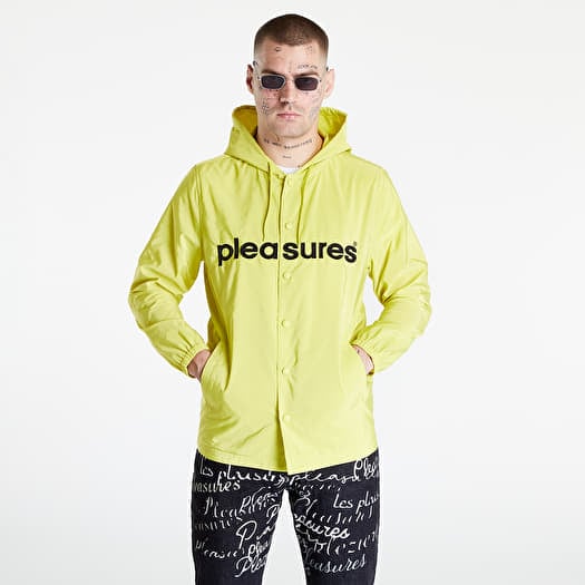 Jackets PLEASURES Keys Coaches Jacket Yellow Queens