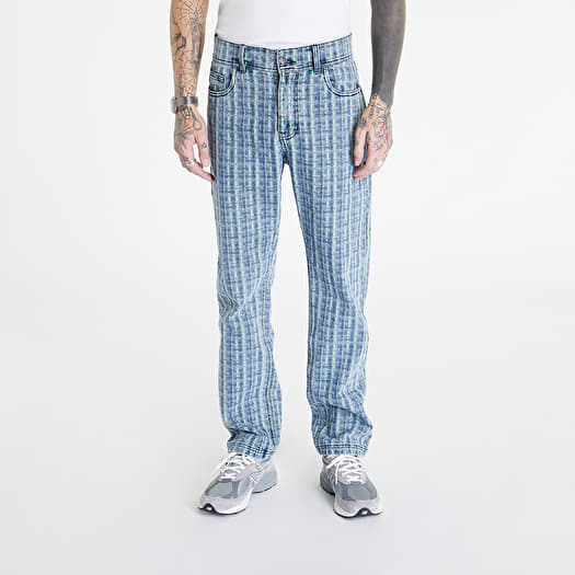 Blue Checkered Jogger Jeans | Mark - NCT - Fashion Chingu