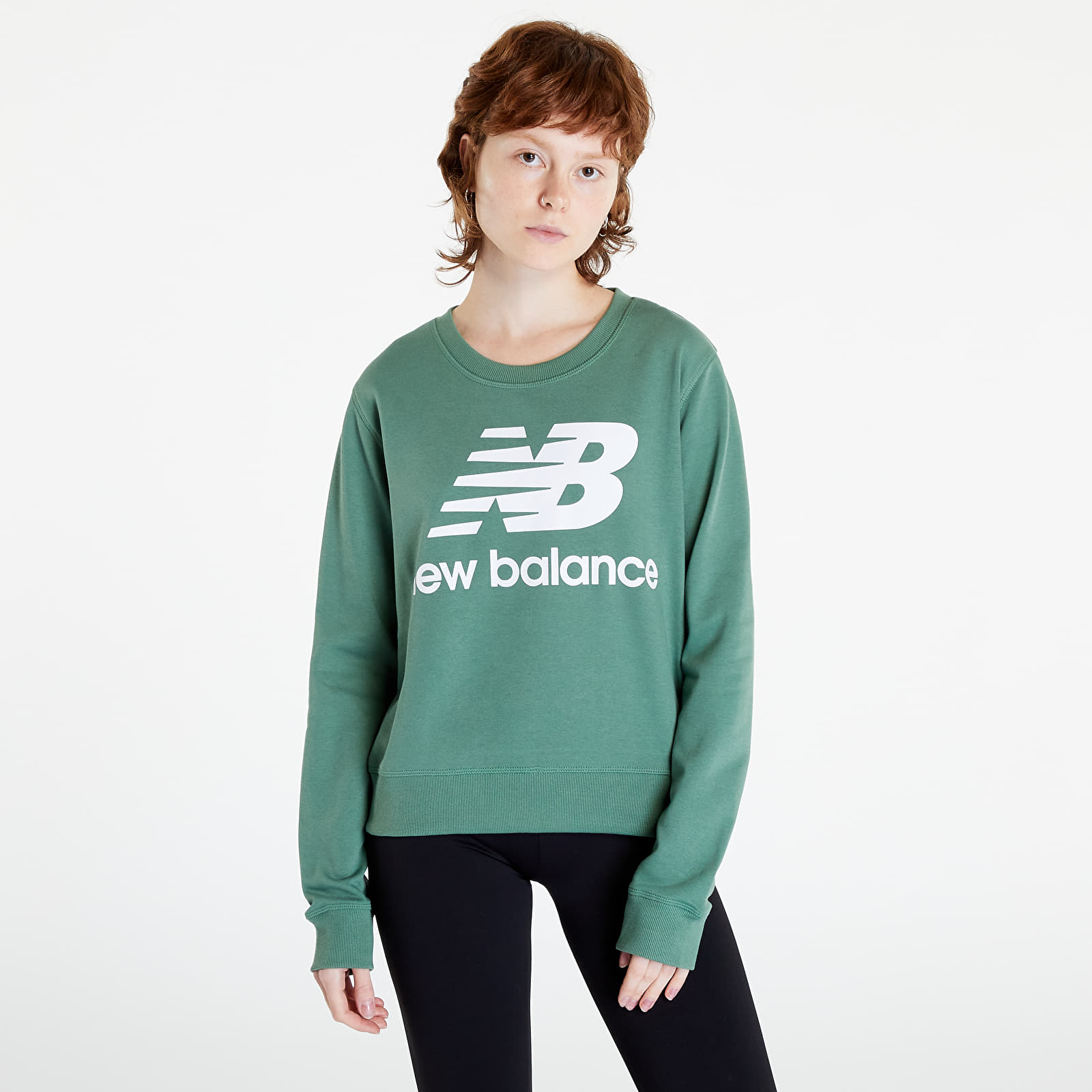 Hanorac New Balance Essentials Crew Green