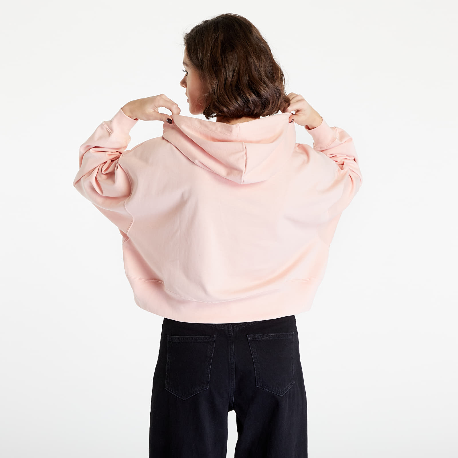Pink hotsell hoodie nike