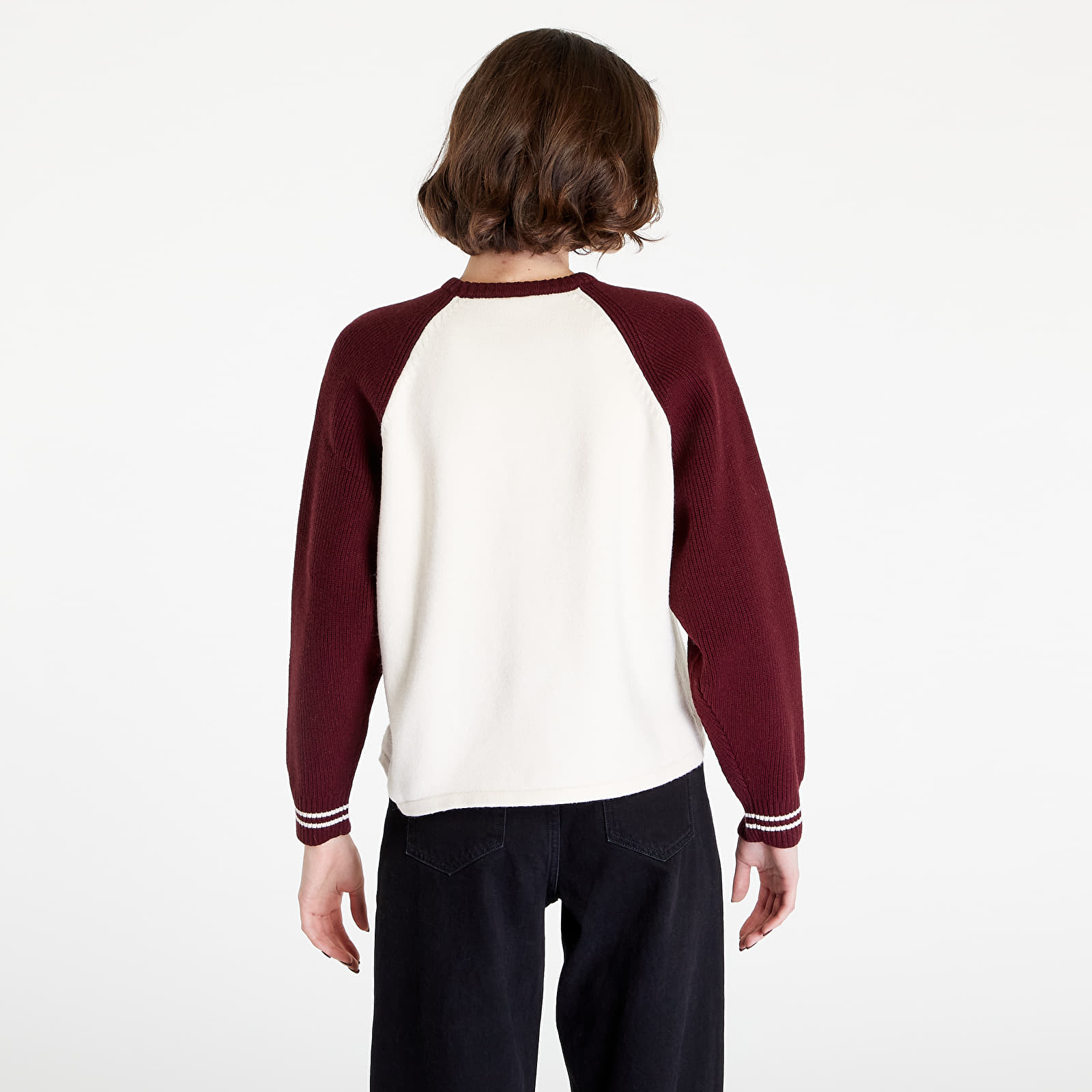 Gensere GUESS Betty Boop Intarsia Sweater Beige/ Wine