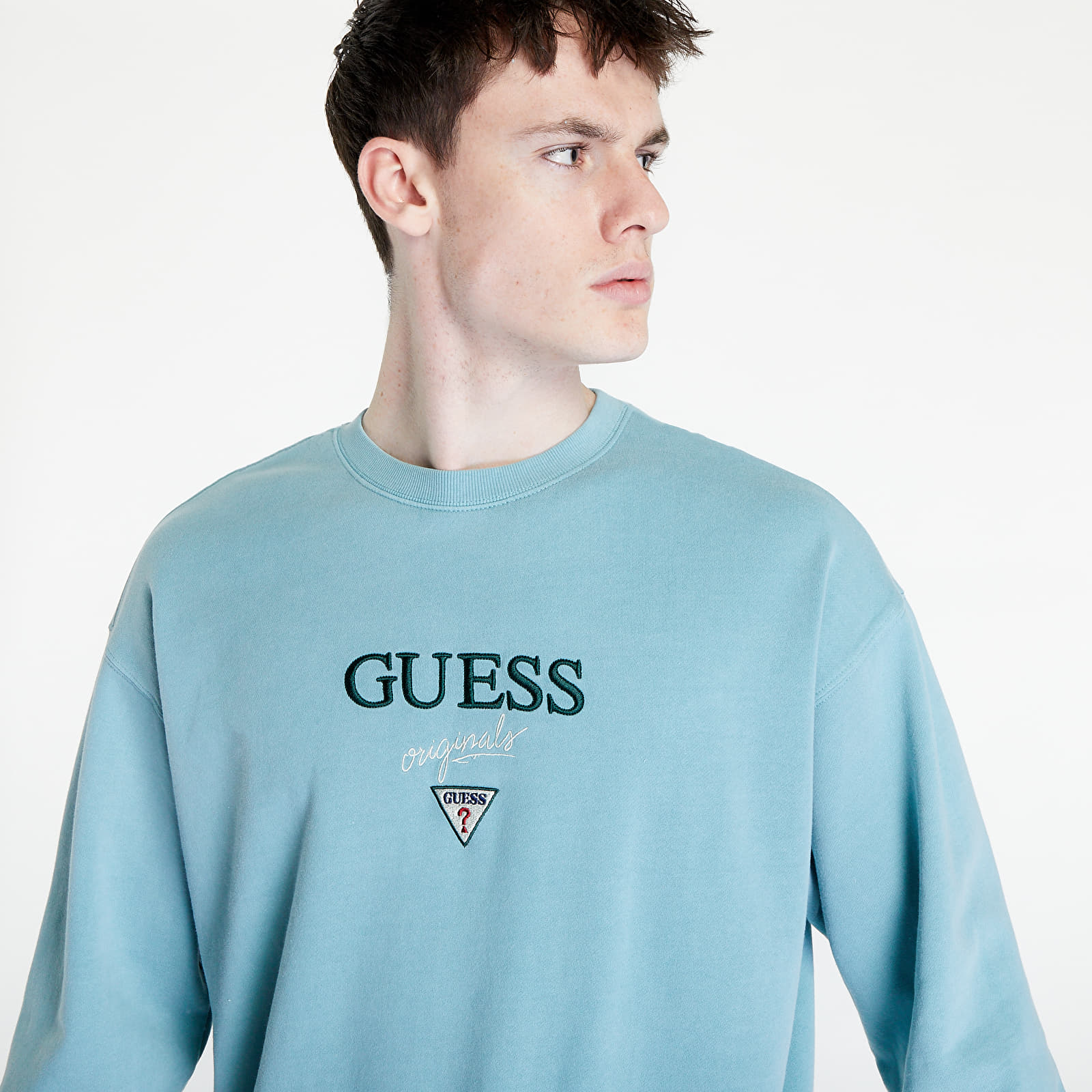 Hanorace GUESS Baker Locrewneck Blue