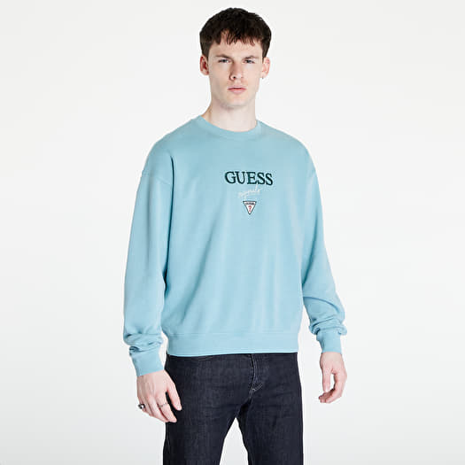 Hoodies and sweatshirts GUESS Baker Locrewneck Blue Queens