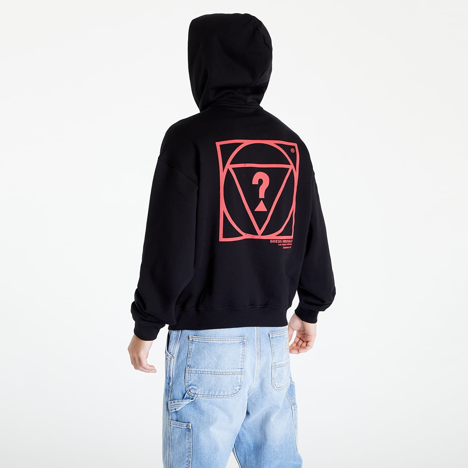 Mikiny GUESS Harper Ls Hoodie Black