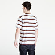 T shirts GUESS Cole Heather Stripe Tee Brown White Blue Queens