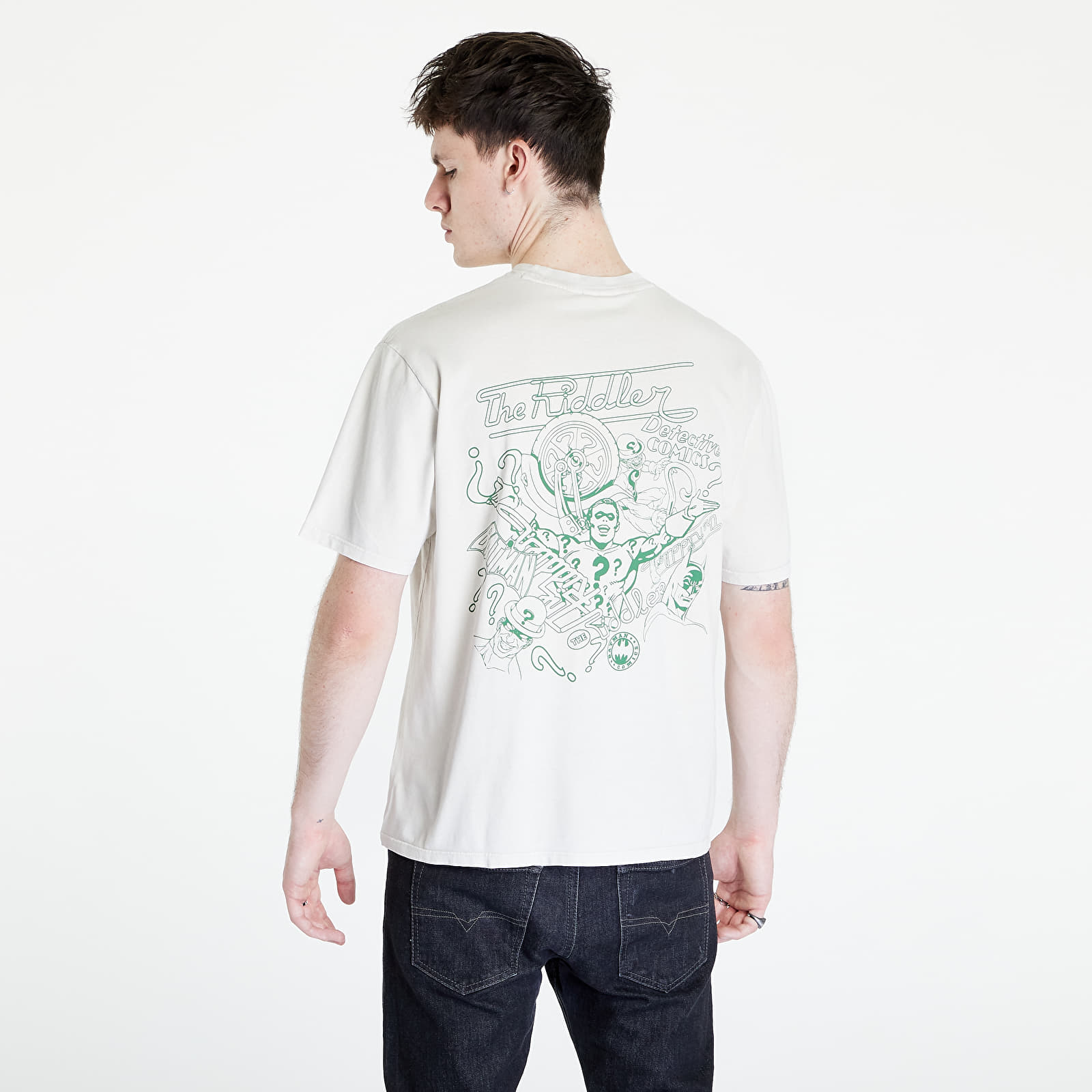 Trička GUESS Batman Collage Tee Creamy