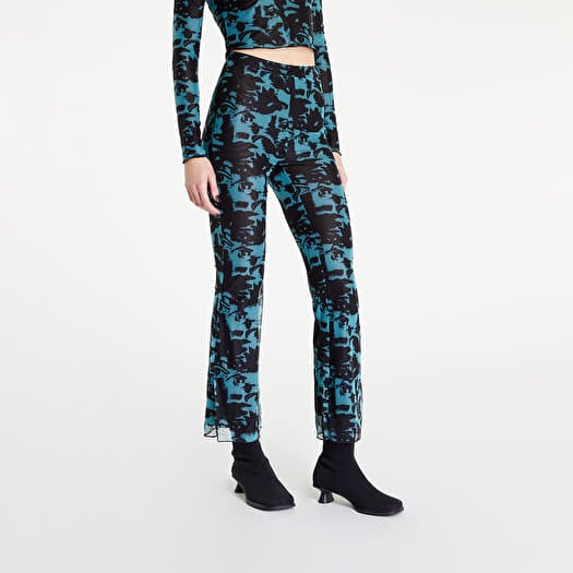 Wasted Paris Wm Pant Flare Threat Black/ Turquoise