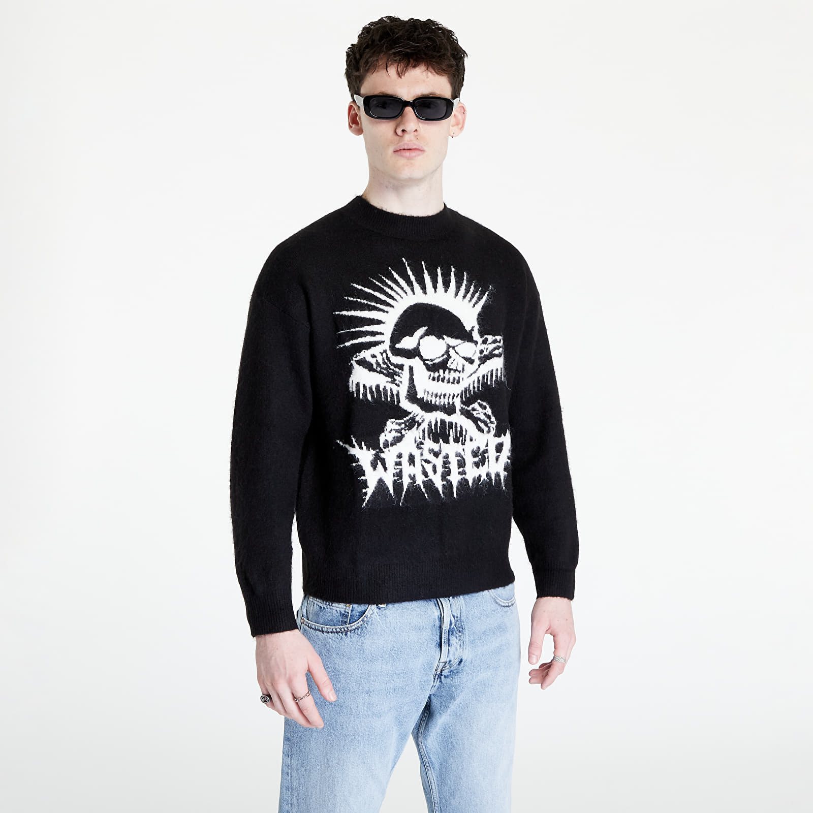Svetry Wasted Paris Sweater Mohair Exit Black