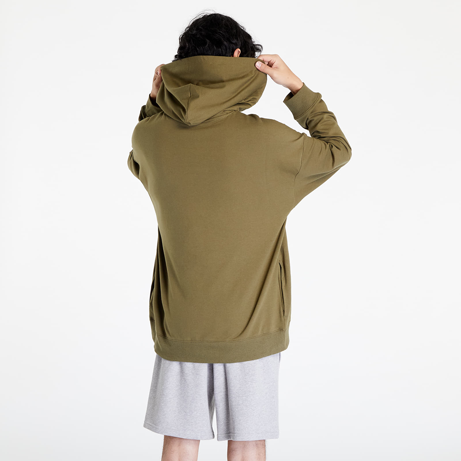 Mikiny Calvin Klein Emb Icon Lounge L/S Hoodie Green