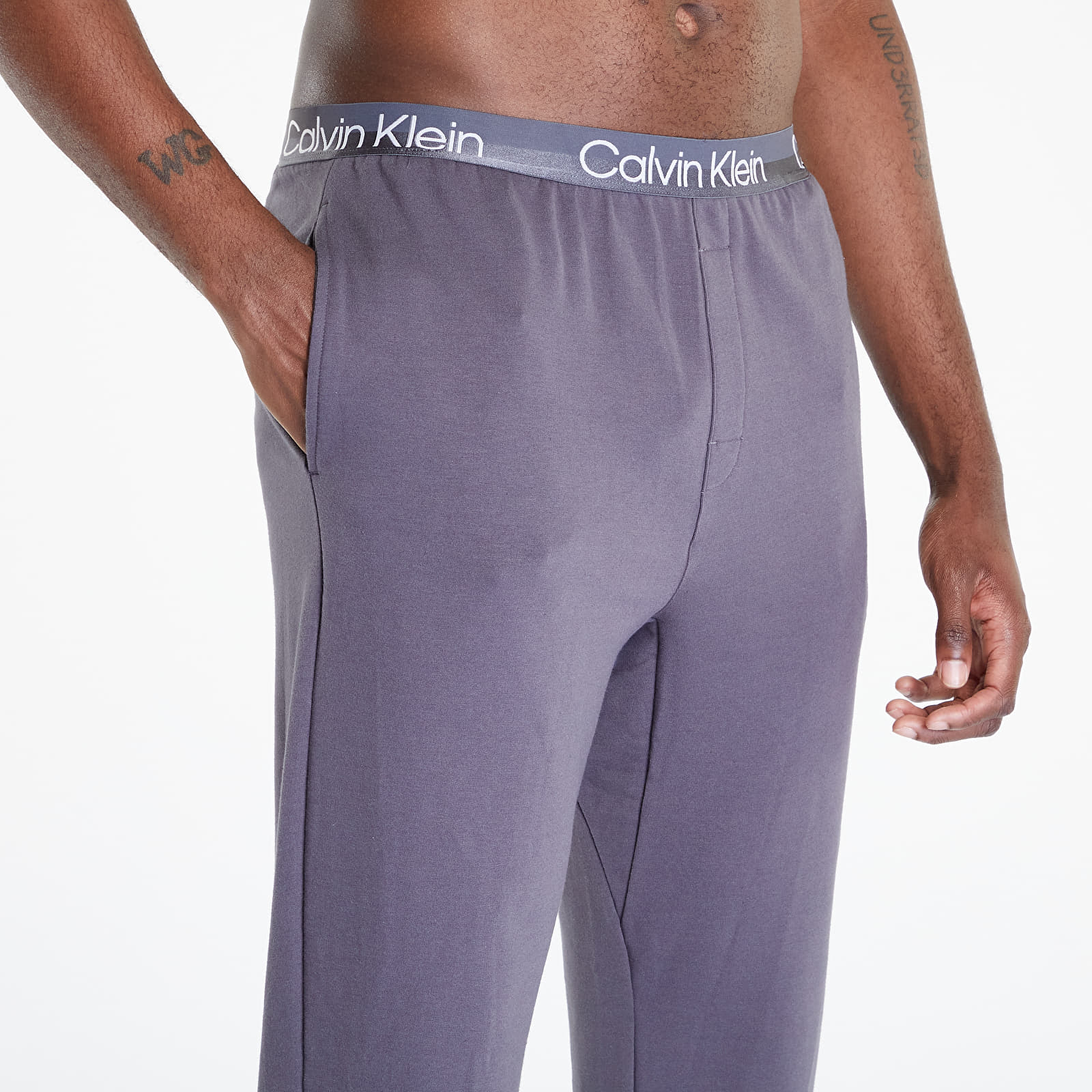 Džínsy a nohavice Calvin Klein Modern Structure Lw Jogger Grey