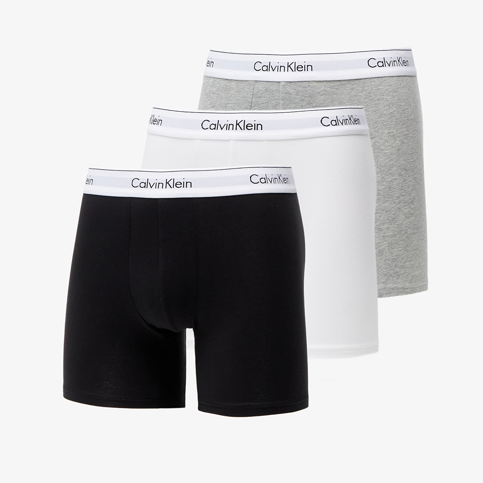 Boxershorts Calvin Klein Modern Cotton Stretch Boxer Brief 3-Pack Black/ White/ Grey Heather
