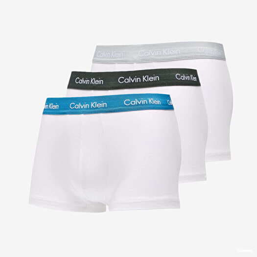 Calvin Klein 3 Pack Cotton Stretch Trunks - White