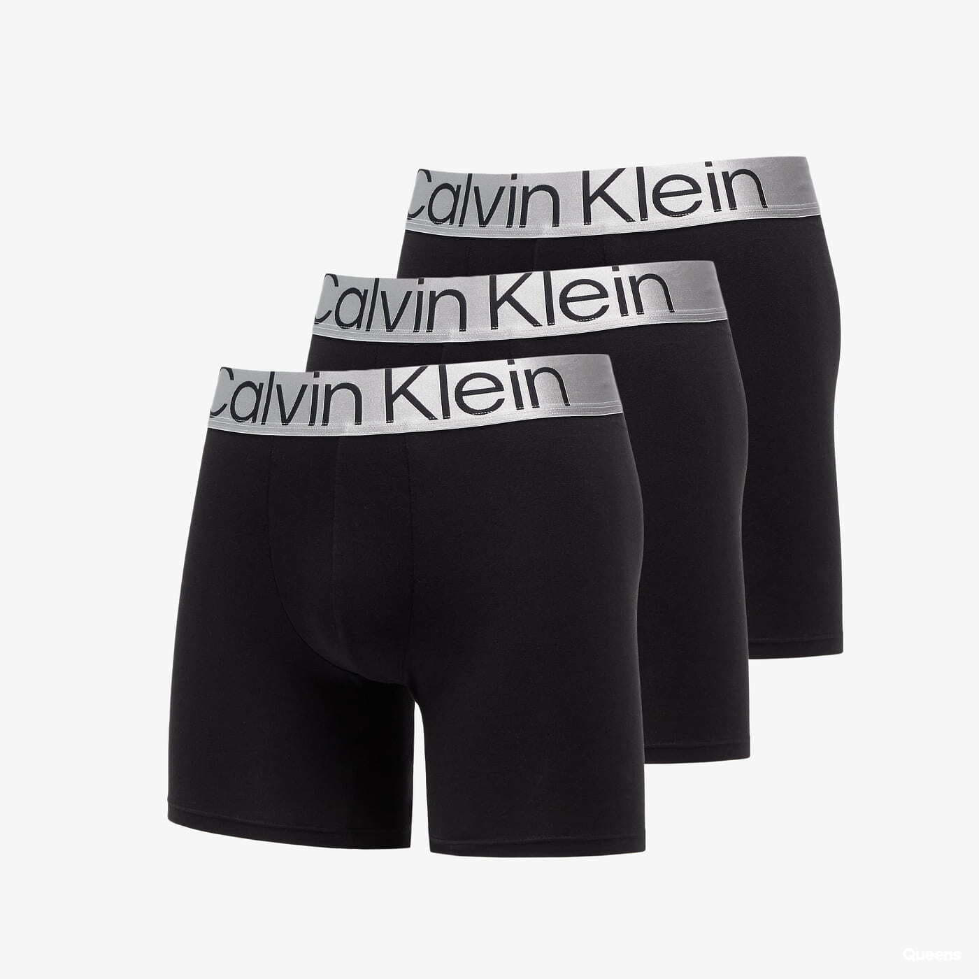 Bokserki Calvin Klein Ckr Steel Cotton Boxer Brief 3-Pack Black