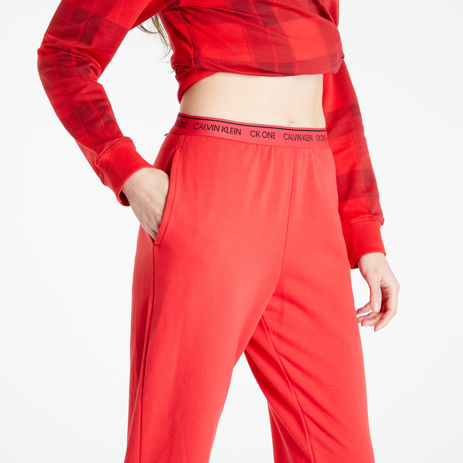 Calvin klein red pants sales
