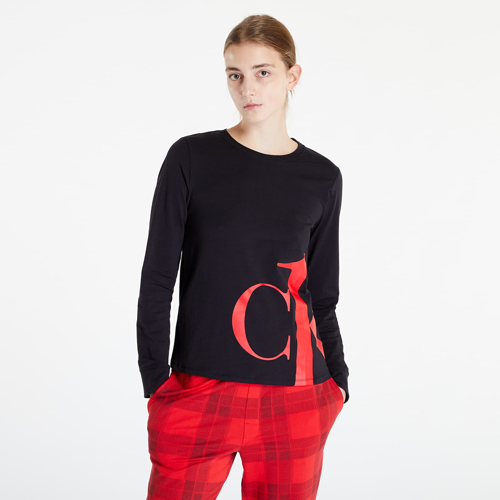 Tričko Calvin Klein Ck1 Sleep L/S Crew Neck Black S