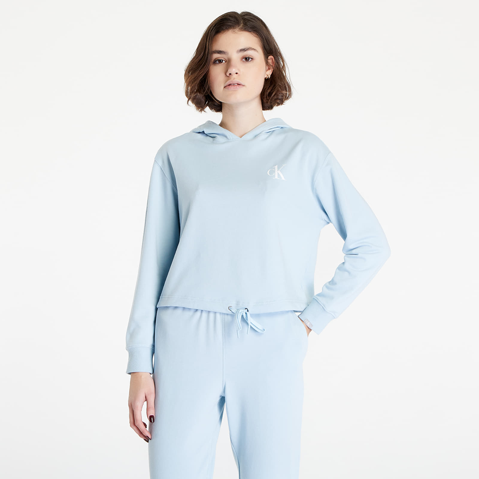 Hanorace Calvin Klein Ck1 Lounge Ft L/S Hoodie Palest Blue