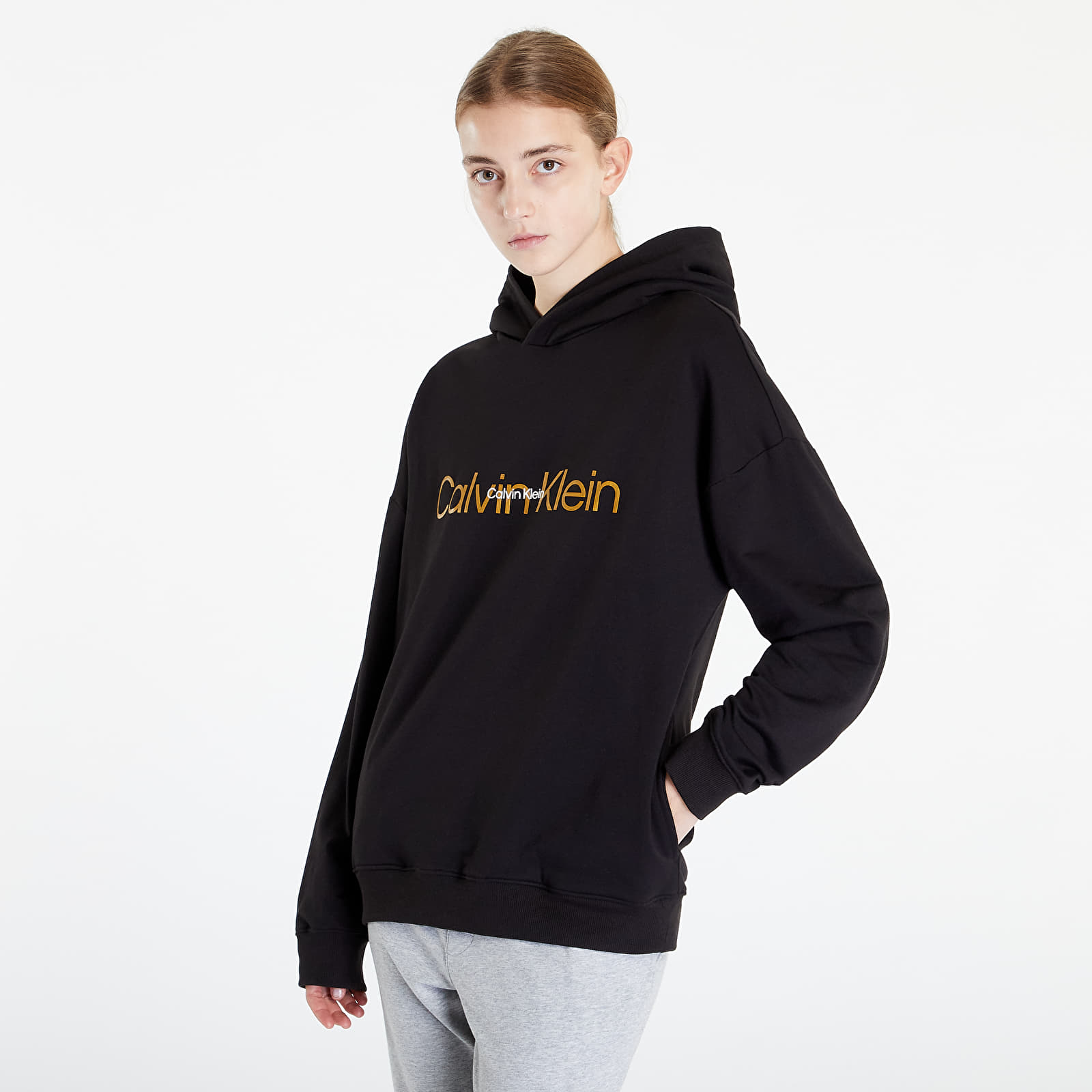 Calvin klein women's hooded sweatshirt on sale