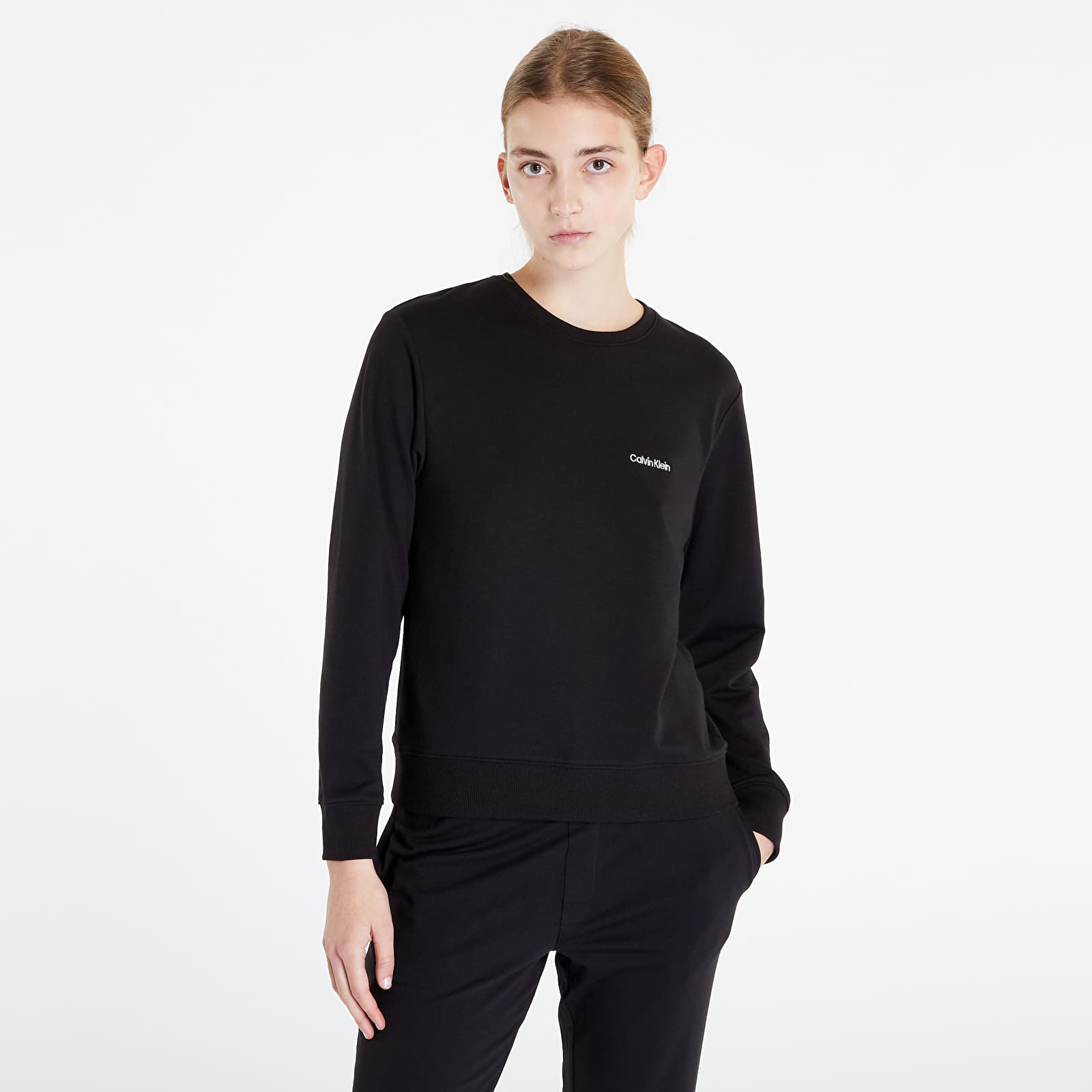 Calvin Klein Modern Cotton Lw Rf L/S Sweatshirt Black M