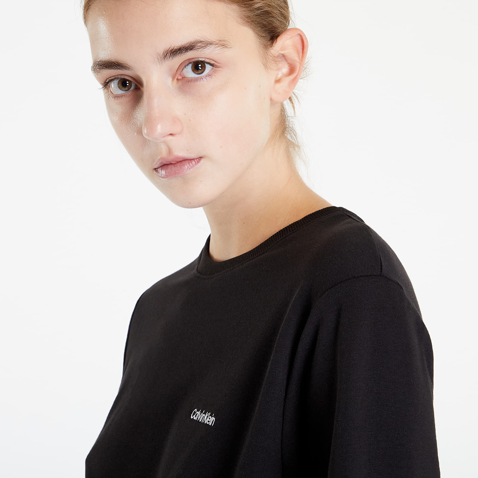 Sweatshirts Calvin Klein Modern Cotton Lw Rf L/S Sweatshirt Black