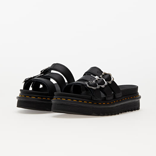 Women s sneakers and shoes Dr. Martens Blaire Slide Flwr Slide Sandal Black Queens