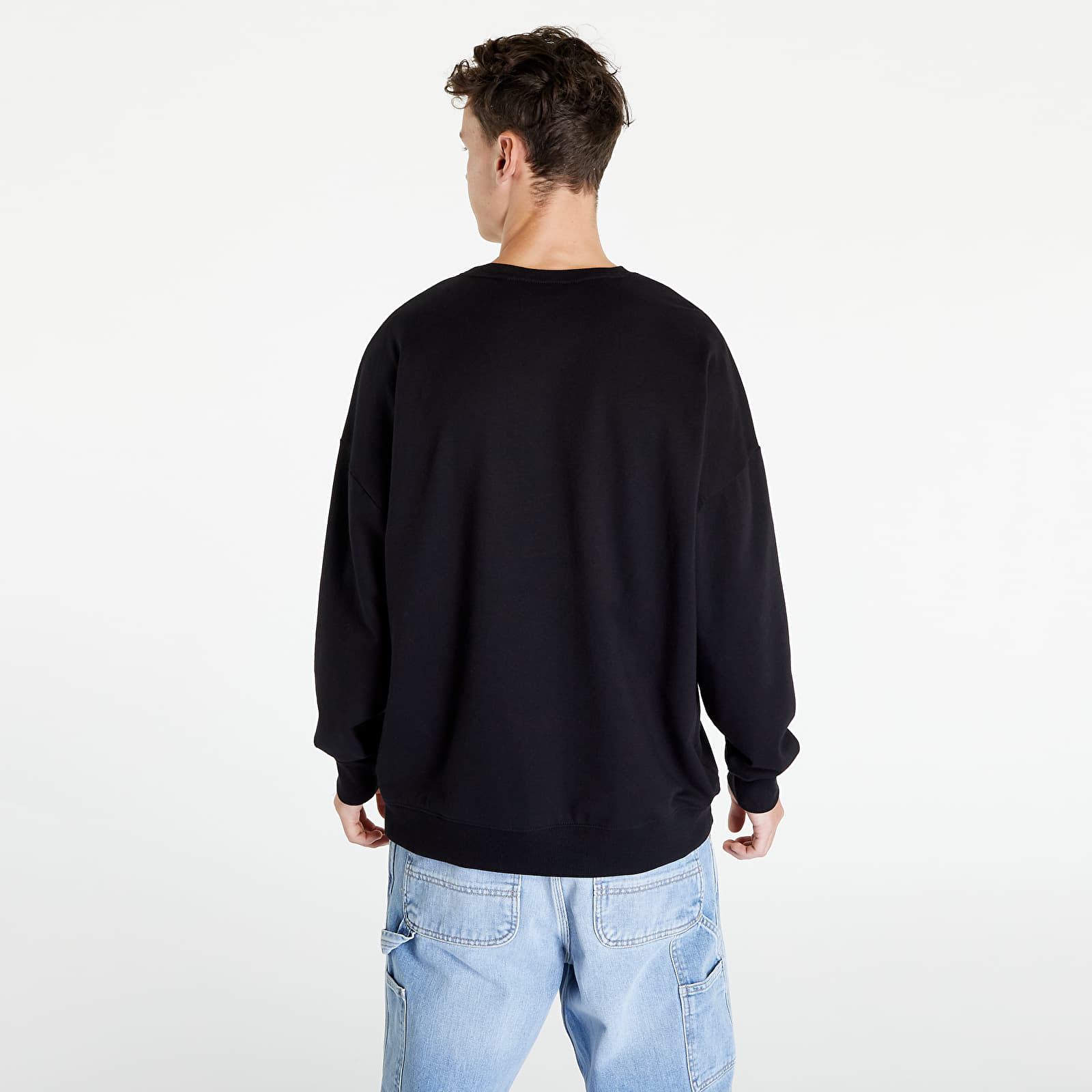 Dukserice Calvin Klein Emb Icon Lounge Long Sleeve Sweatshirt Black