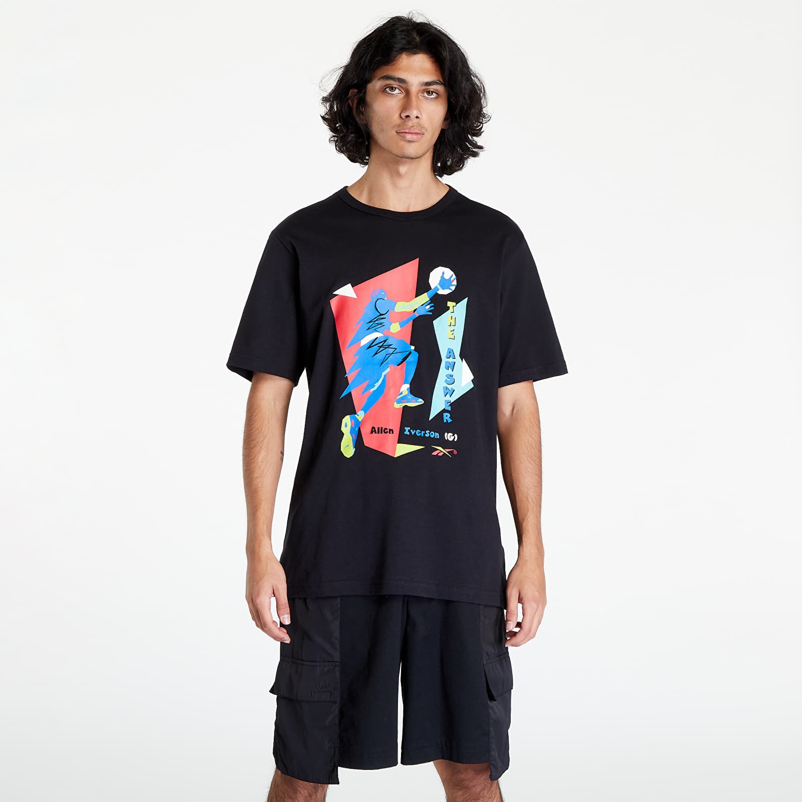 T-krekli Reebok Iverson Layup Short Sleeve T-Shirt Black