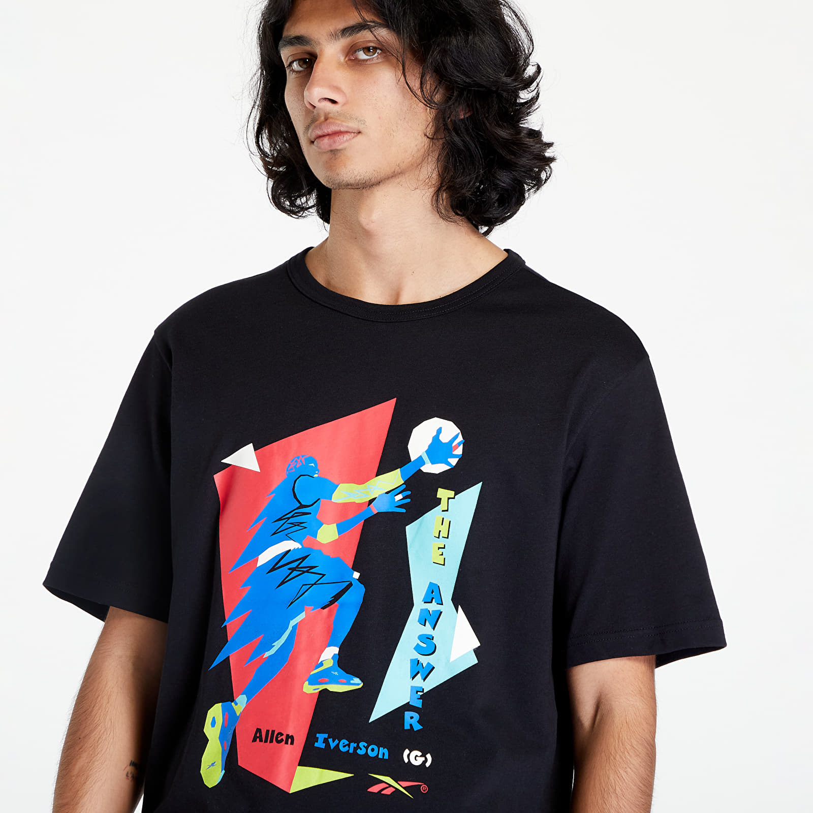 T-krekli Reebok Iverson Layup Short Sleeve T-Shirt Black