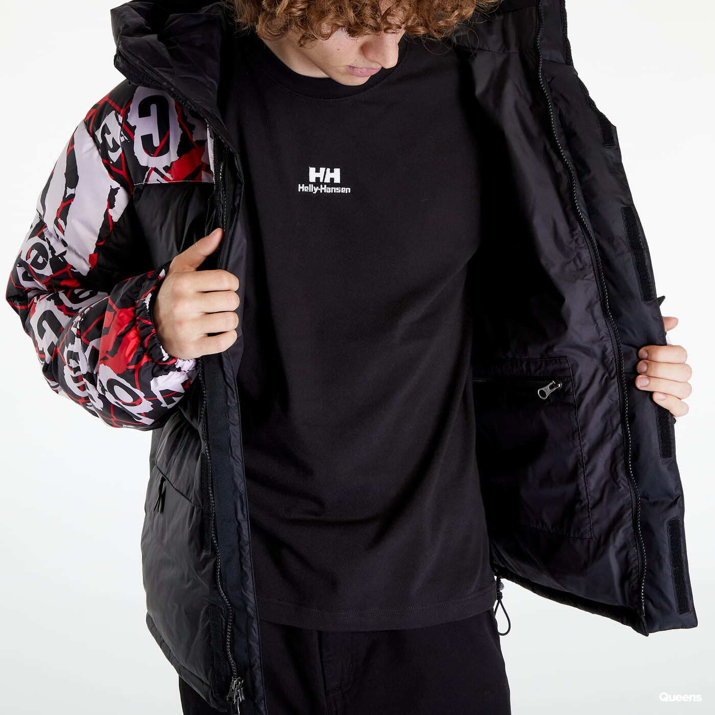 Bundy The North Face Print Himalyan Down Black