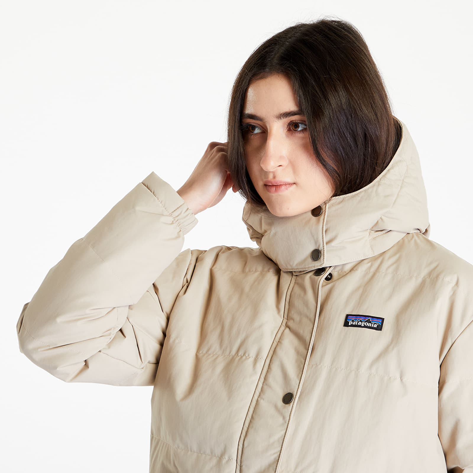 Chaquetas Patagonia W's Downdrift Jacket Beige
