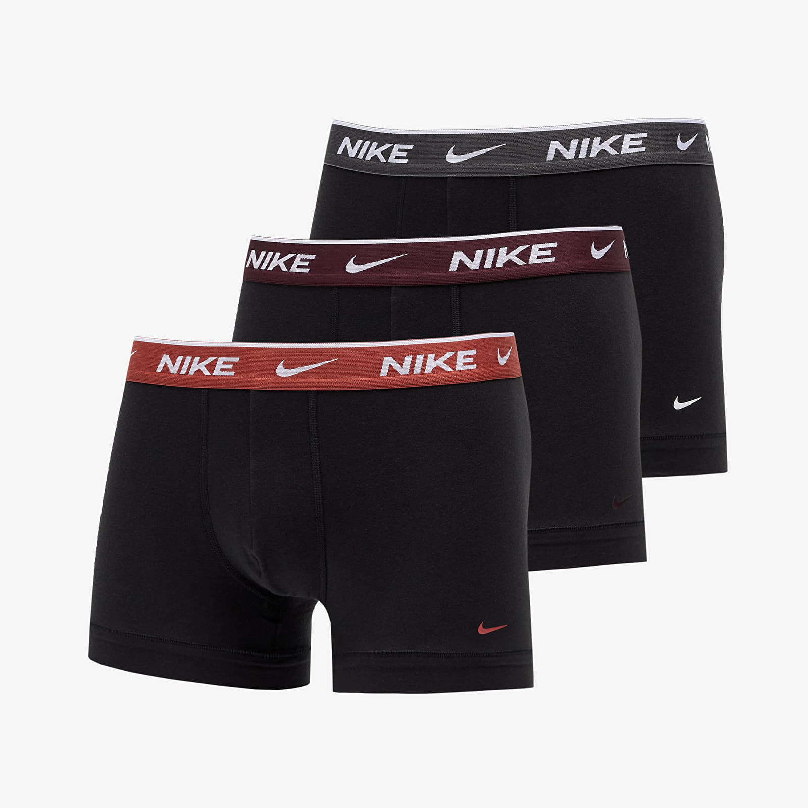 Boxerky Nike Everyday Cotton Stretch Trunk Černé