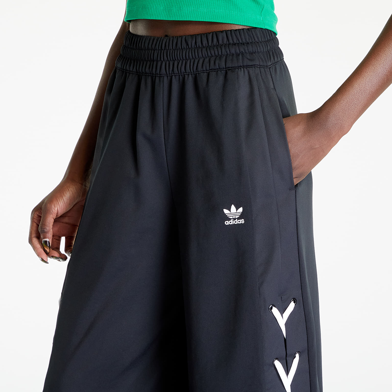 Broek adidas Originals Wide Leg Pant Black