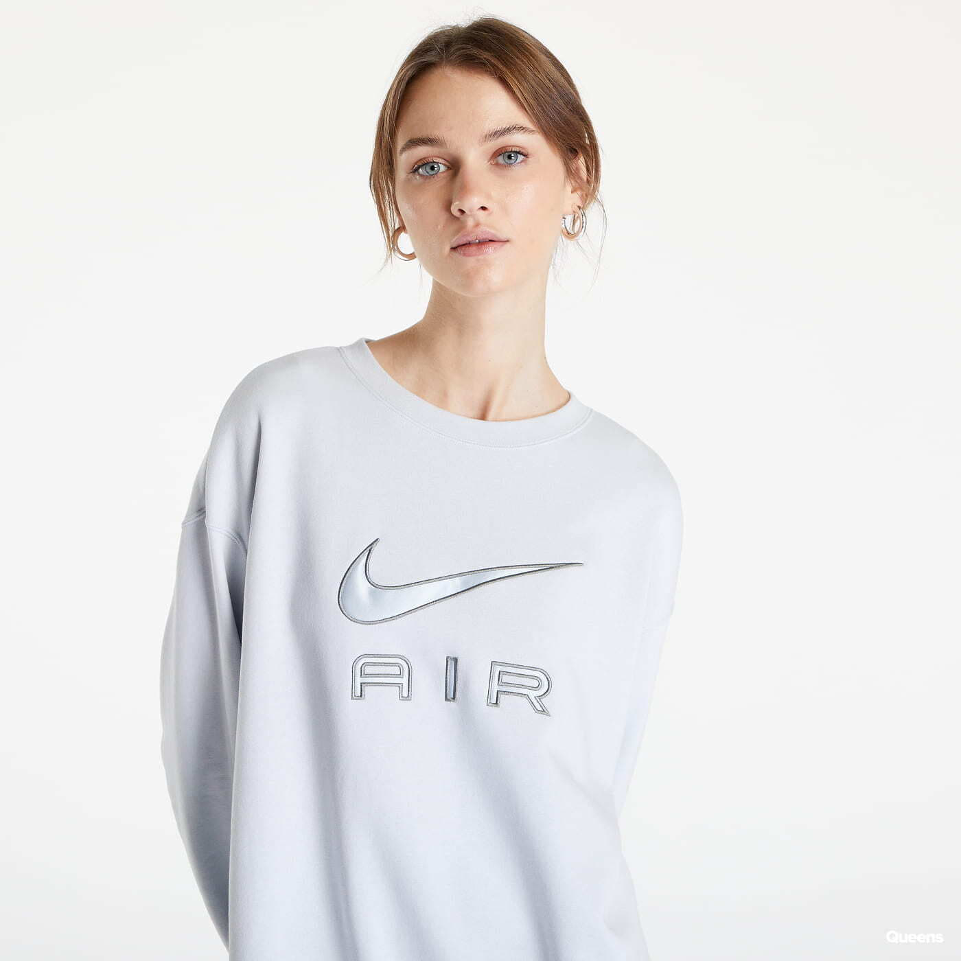 Nike air fleece crew sweatshirt navy online
