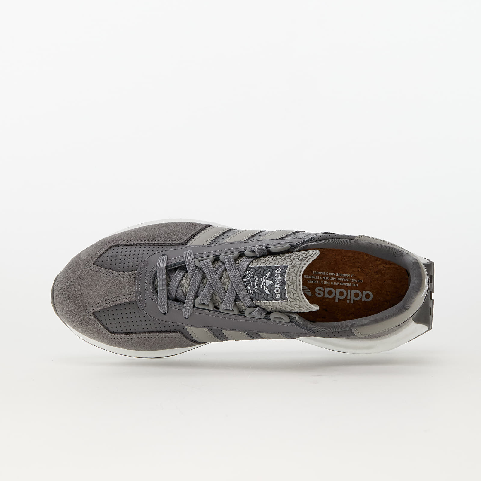 Men's sneakers and shoes adidas Originals Retropy E5 Grey Three/ Metalic Grey/ Ftwr White